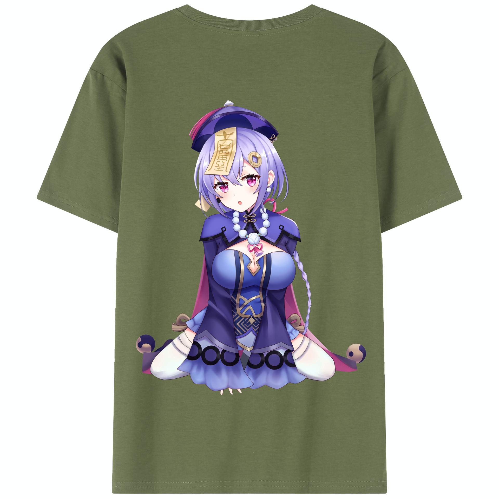 げんし神 七七 なな  genshin Nana 綿100％半袖Tシャツ（背面プリント）